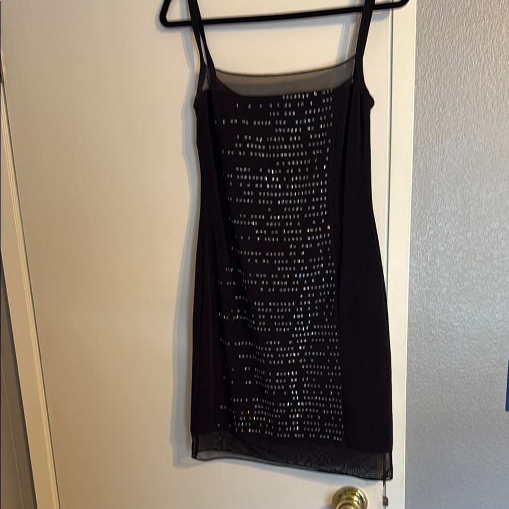 Black Sequin Dress